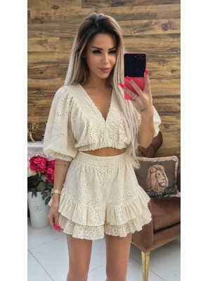 Сет дантела в бежово CUTE